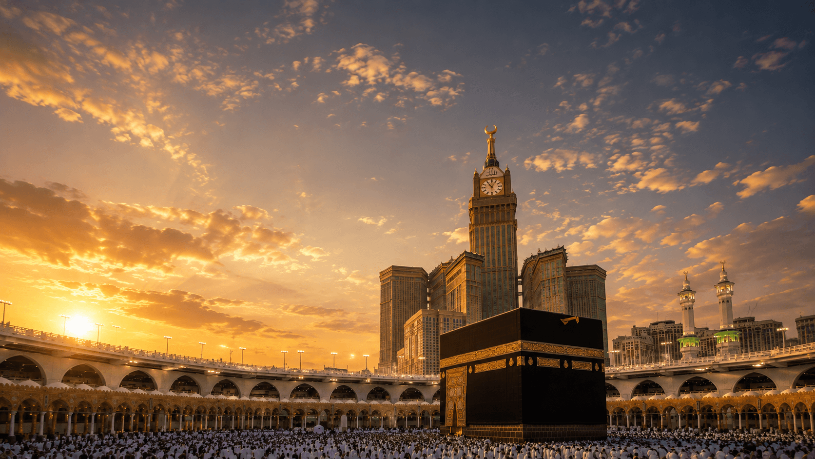 Keindahan Masjidil Haram, Ka'bah dan Makkah Clock Tower